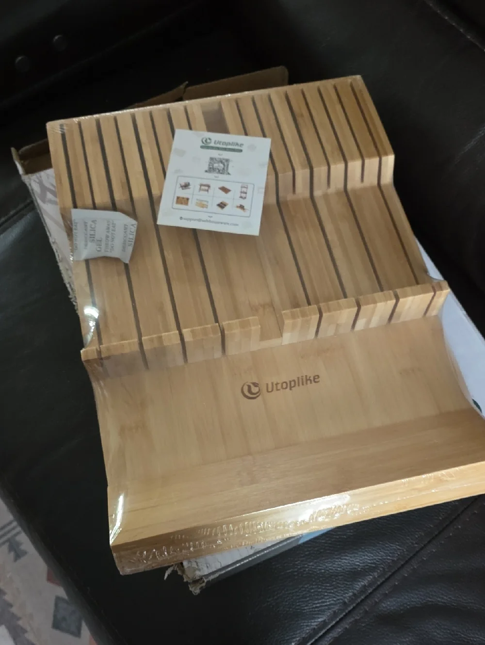 NEW Bamboo Knife Organizer